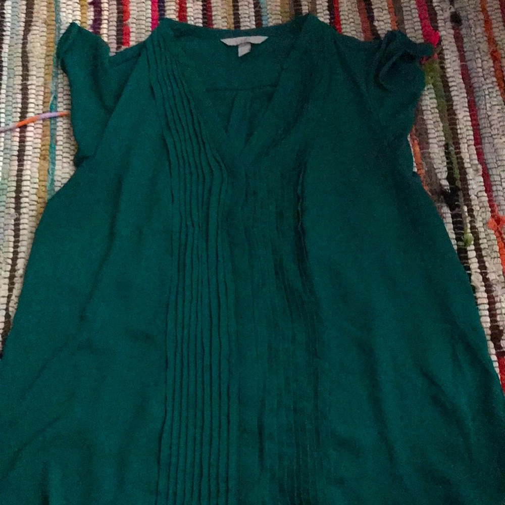 Beautiful deep green blouse.